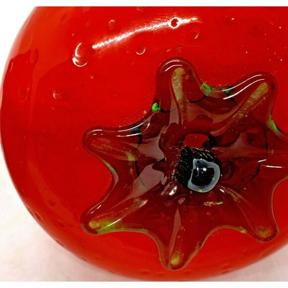 Handblown Strawberries Large Art Glass Paperweights MCM Prop Decor Photos VTG - Picture 9 of 12